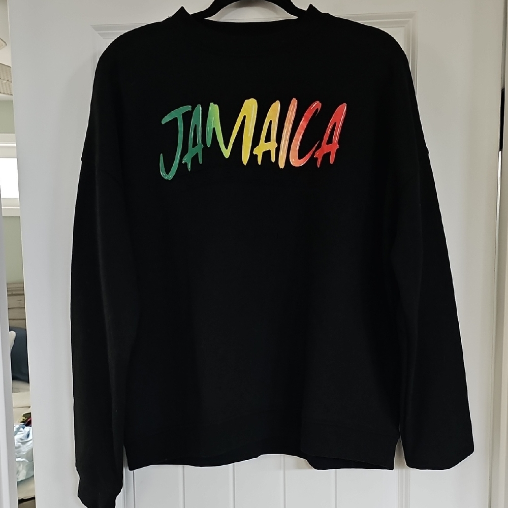 Jamaica One Love Sweatshirt Black, Medium, Like New